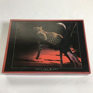 [ 内袋未開封 ] IN TO THE NIGHT THE VISUAL MAGIC OF BARRY CHALL JIGSAW PUZZLE 2000 PIECES ジグソーパズル ヒョウ 動物 月 2000ピース