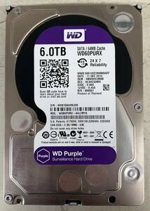 中古HDD★Western Digital 6.0TB WD60PURX WD Purple★p5