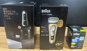 ［K-147］BRAUN 電気シェーバー シリーズ 9 Pro 9419s/アルコール洗浄システム 1-CC-F 他 計3点 おまとめ 未開封品