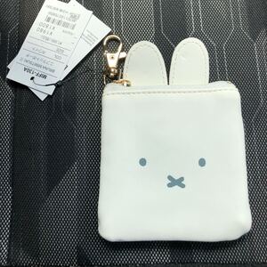 タグ付き　Dick Bruna miffy ミニフラットポーチ MIMITSUKI