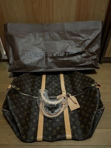 ★★ 【中古　未使用　良品】LOUIS VUITTON ルイヴィトン モノグラム ボストンバッグ キーポル55 M41424 ブラウン ユニセックス★★