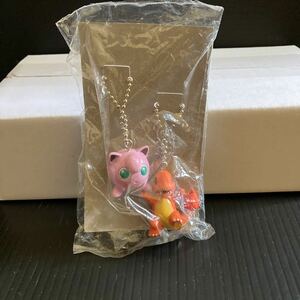 新品★初期　ポケモン★フィギュア　キーホルダー★ヒトカゲ＆プリン★食玩　ポケモンホルダー