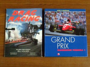 洋書 DRAG RACING BILL HOLDER＋GRAND PRIX FASCINATION FORMULA 1 2冊 F1 アイルトン・セナ/ミハエル・シューマッハ/他 ハードカバー PB19