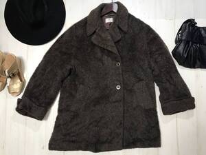 ★極上★TUMI トゥミ★アルパカ ファー コート★SIZE Ｓ★ユニセックス★ブラウン 茶色★アウター★