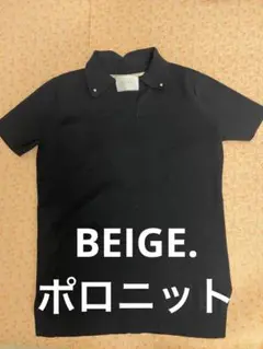 BEIGE. ポロニット　ネイビー