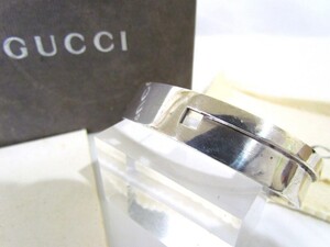 1000円スタート アクセサリー GUCCI グッチ バングル ブレスレット SV シルバー 925 ☆302 刻印有 ファッション小物 メンズ WHO D9020