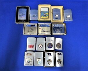 プA01689★海軍 関連 オイルライター まとめて セット / 未使用有 zippo マリン ネイビー 雑貨 ヴィンテージ 当時物 コレクション レトロ