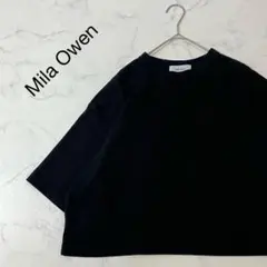 Mila Owen ワントーン ポケット ショート丈 五分袖 Tシャツ 0