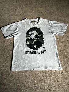 A BATHING APE ア ベイシング エイプ90’ヴィンテージ Tシャツ サイズS ホワイト白 迷彩柄