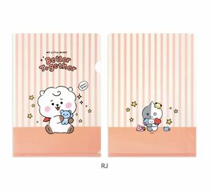 BT21 公式 RJ クリアファイル アールジェイ JINジン ソクジン BTS