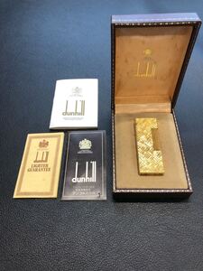 Dunhill ダンヒル ガスライター ゴールドカラー　箱付き