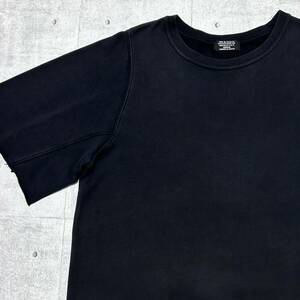 CABANE de ZUCCa 半袖 スウェット Tシャツ カバンドズッカ　　ビッグシルエット オーバーサイズ ブラック 袖カットオフ 玉10079