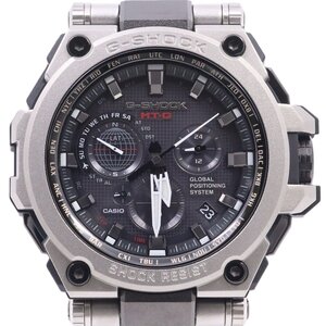 カシオ G-SHOCK MT-G GPSハイブリット電波ソーラー メンズ 腕時計 黒文字盤 コンポジットバンド MTG-G1000RS-1AJF【いおき質店】