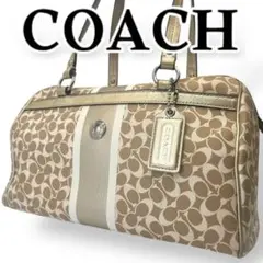 COACH コーチ ミニボストンバッグ シグネチャー ハンド F15132