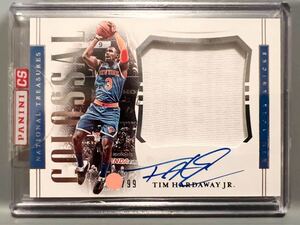 最高級直書/99 Auto Jersey 18 Panini 国宝 Tim Hardaway Jr. ティム・ハーダウェイ NBA 実使用 サイン ユニフォーム バスケ Mavs マブス