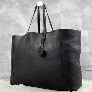 極美品 BOTTEGA VENETA ボッテガヴェネタ イントレッチオミラージュ ビジネスバッグ トート A4 通勤 書類 オールレザー バタフライ 茶