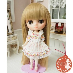 ミディブライス ウィッグぱっつんロングMT 7.5インチ/ドール Blythe