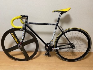 ※取引条件限定※Fuji feather フルカスタム　フェザー corima hplussun Campagnolo sugino raceface カーボン バトンホイール pist ピスト