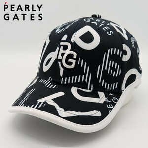 ★新品正規品 PEARLYGATES/パーリーゲイツロゴ刺繍 モヤモヤ柄キャップ (UNISEX)　 超入手困難完売品！