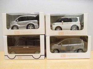 即決 4台セット ダイハツ 非売品 プルバックカー タント タントカスタム タントエグゼカスタム ムーヴカスタム 長期保管品 現状渡し