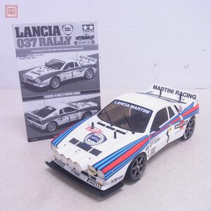 タミヤ 1/10 ランチア 037 ラリー 電動RC4WDレーシングカー メカ未搭載 ラジコン TAMIYA LANCIA RALLY 動作未確認 現状品【20