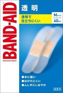 まとめ得 バンドエイド 透明 Ｍサイズ ４０枚 ジョンソン・エンド・ジョンソン 絆創膏 x [5個] /h