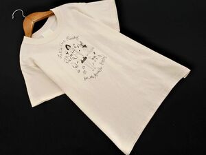 ANNA SUI アナスイ プリント Tシャツ sizeXS/アイボリー ■◆ ☆ eec7 レディース