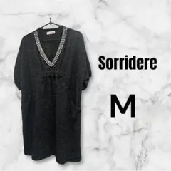 715 Sorridere チュニック　ワンピース　チャコールグレー　Mサイズ