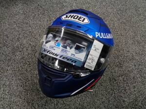 〇 SHOEI(ショウエイ) X-14 AM73 フルフェイスヘルメット TC-2 BLUE/WHITE XLサイズ(61-62cm) 〇 E62