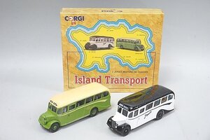 CORGI コーギー 1/50 BEDFORD ベッドフォード OB コーチ バス Island Transport 全長約15cm 2台セット 97741