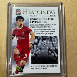 2024 Futera The HEADLINERS Wataru Endo Liverpool /99 Gold Parallel Card 24時間限定販売品 遠藤航 リバプール