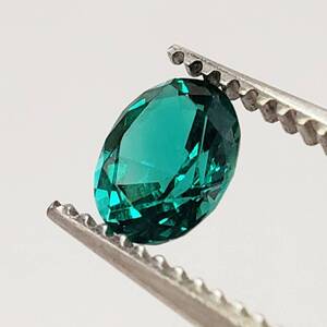 x/x/M021-507/ 合成エメラルド ルース 裸石 1粒 WEIGHT：0.308ct COLOR:緑色 日宝協ソーティング付き