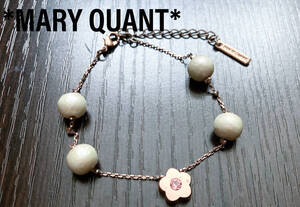 MARY QUANT マリークワント　パール　デイジー　ブレスレット　ピンクゴールド　マリクワ　アクセサリー