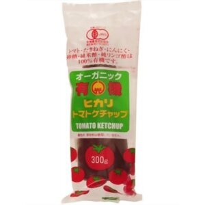 光食品 ムソー ヒカリ 有機トマトケチャップ・チューブ 300g x2個セット