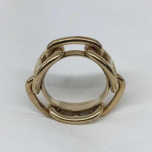 ☆ HERMES Bijoutourie Fantasie Anchor Chain Ring Circa 1980