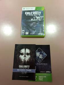 送料無料 国内本体起動確認済 Xbox360★コールオブデューティ ゴースト 海外版★used☆CoD Ghosts☆