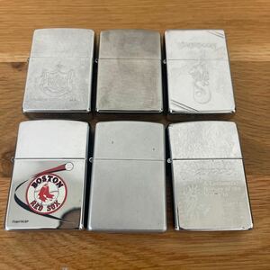 ZIPPO ジッポー オイルライター 6点セット ［ジャンク扱い］