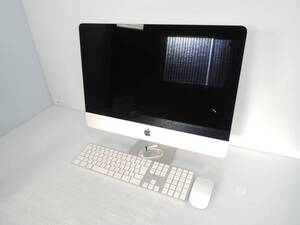 △現状品 Apple iMac デスクトップパソコン 21.5インチ A1418 通電確認済み キーボード・マウス付き パソコン/管理0685B11-01260001