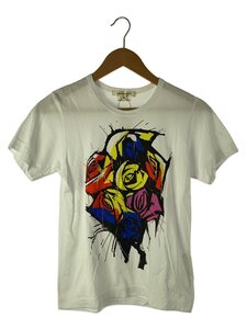 COMME des GARCONS◆半袖カットソー/S/コットン/WHT/GO-T043