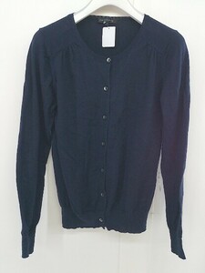 ◇ green label relaxing UNITED ARROWS コットン ニット 長袖 カーディガン サイズ38 ネイビー レディース