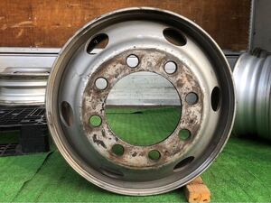 ★中古品★TOPY 22.5×7.50 JIS式 8穴 スチールホイール 1本　994-0-0