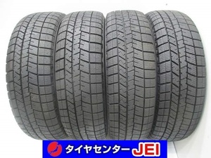 155-65R13 9.5-9分山 ダンロップ ウィンターマックス 2020年製 中古スタッドレスタイヤ【4本】送料無料(S13-7583）