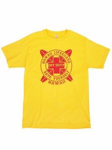 HAWAIIハワイ購入のライフガードデザインのTシャツ　サイズL