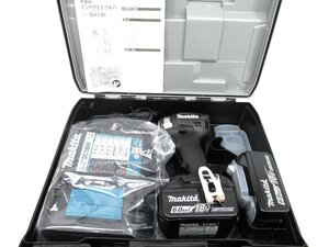 【未使用品】makita マキタ 充電式インパクトドライバ 18V 6.0Ah TD173DRGXB ブラック 1K53 DC3-DDF2