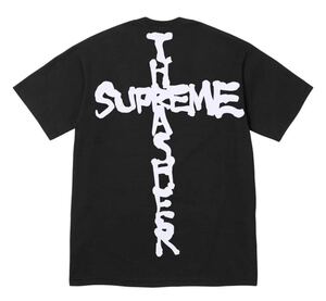 Supreme x Thrasher Cross Tee "Black" Lサイズ　シュプリーム スラッシャー クロス Tシャツ box logo ボックス ロゴ ブラック