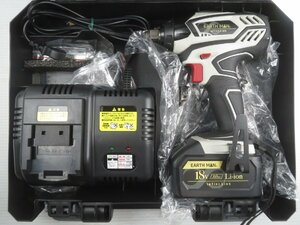 ♪TAKAGI 高儀 EARTH MAN 18V充電式インパクトレンチ IW-180LiB 18V 3.0Ah♪動作OK 中古品