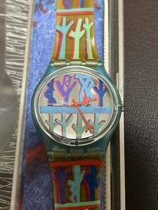 ヴィンテージ 約30年前 Swatch スウォッチ アーティスト限定品 リカルドリカタ 腕時計 クオーツ 未使用長期保管品 ジャンク④