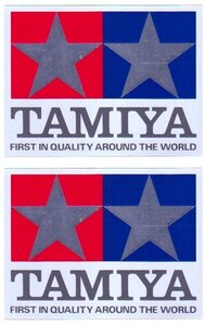 売切 TAMIYA ミラータイプステッカー 正規品 取付けまでの保護フィルム付 送料込 1枚寸法：88×115mm 2枚組 未使用保管品 I/J