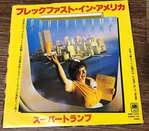 7inch【Rock】Supertramp / Breakfast In America【国内盤シングル】