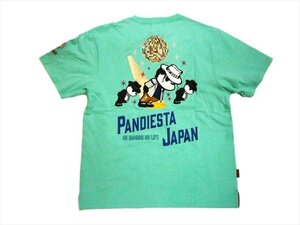 パンディエスタ PANDIESTA 半袖Tシャツ 554853 刺繍＆プリント KING OF PDJ ゼログラヴィティ 半袖 Tシャツ ミント Mサイズ 新品